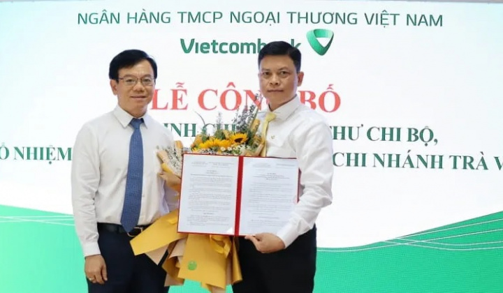 Vietcombank bổ nhiệm Bí thư Chi bộ và lãnh đạo hai chi nhánh mới