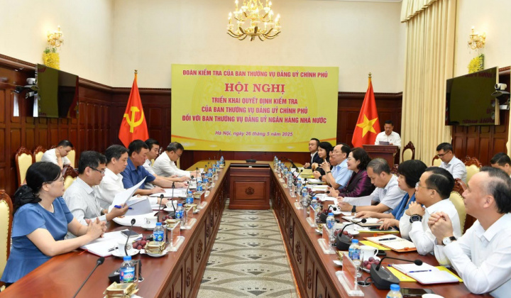 Hội nghị công bố Quyết định kiểm tra của Đoàn Kiểm tra Ban Thường vụ Đảng ủy Chính phủ