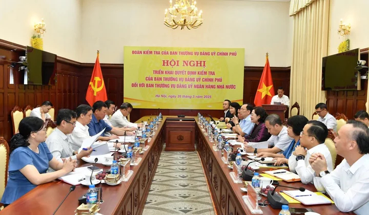 Hội nghị công bố Quyết định kiểm tra của Đoàn Kiểm tra Ban Thường vụ Đảng ủy Chính phủ