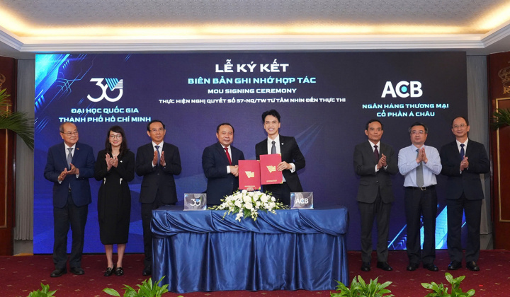 ACB và Đại học Quốc gia HCM kiến tạo đổi mới sáng tạo bền vững