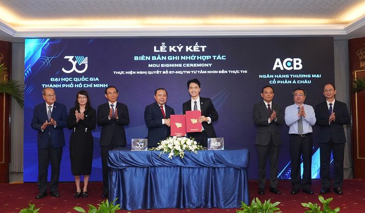 ACB và Đại học Quốc gia HCM kiến tạo đổi mới sáng tạo bền vững