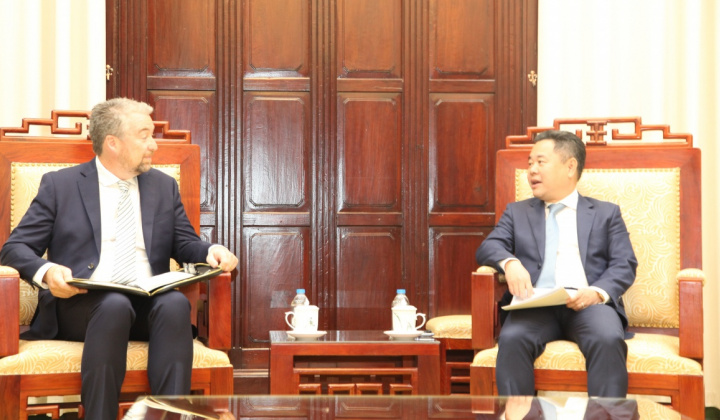 Phó Thống đốc Nguyễn Ngọc Cảnh tiếp ông Craig Murphy, Giám đốc Nhóm nước số 7 tại AIIB