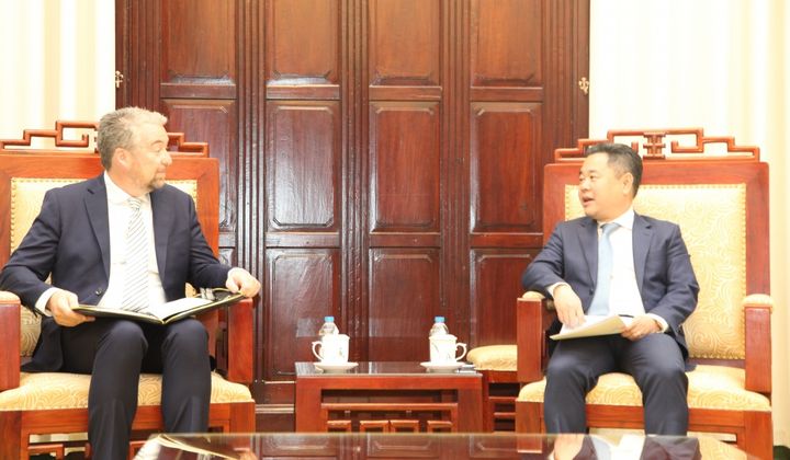 Phó Thống đốc Nguyễn Ngọc Cảnh tiếp ông Craig Murphy, Giám đốc Nhóm nước số 7 tại AIIB