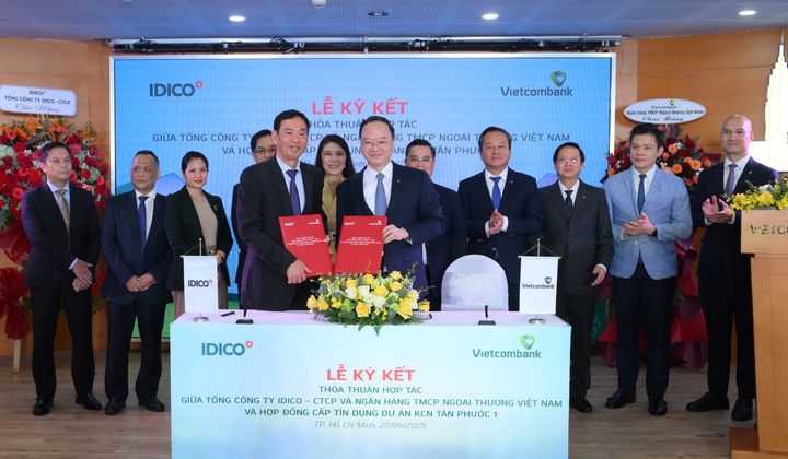 Vietcombank tài trợ 4.000 tỷ đồng cho Tân Phước 1 của IDICO