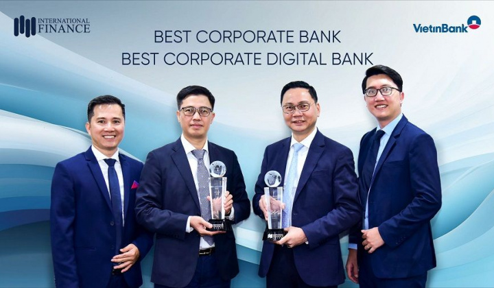 VietinBank nhận hai giải thưởng quốc tế về ngân hàng doanh nghiệp