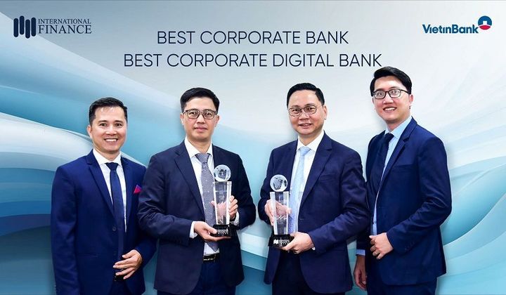 VietinBank nhận hai giải thưởng quốc tế về ngân hàng doanh nghiệp