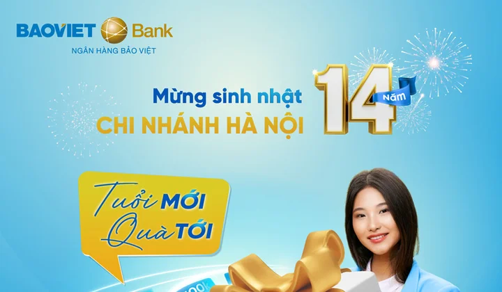 BAOVIET Bank Hà Nội tặng quà khách gửi tiết kiệm