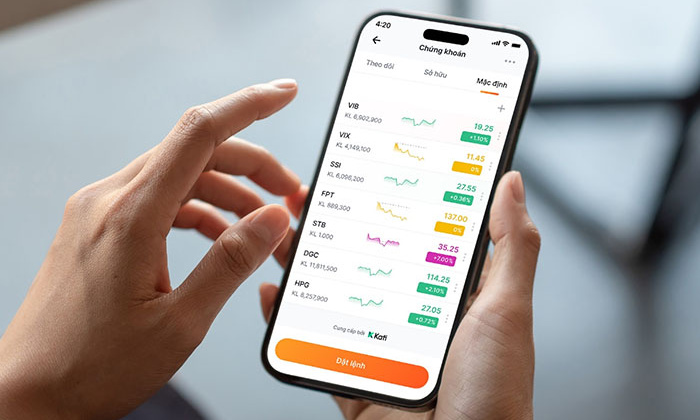 VIB hợp tác KAFI ra mắt tính năng giao dịch chứng khoán trên MyVIB
