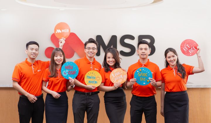 MSB tuyển dụng nhiều vị trí nhân sự hấp dẫn