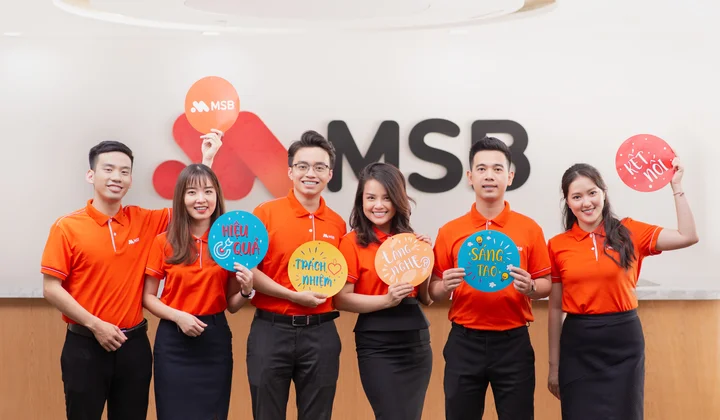 MSB tuyển dụng nhiều vị trí nhân sự hấp dẫn