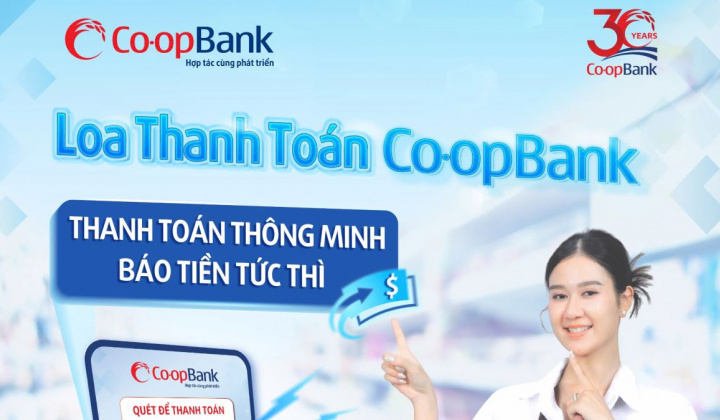 Co-opBank ra mắt dịch vụ thông báo biến động số dư qua loa thanh toán