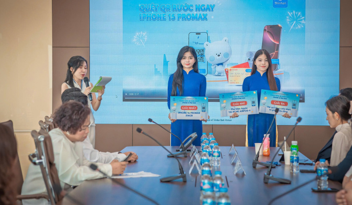 Ngân hàng Shinhan Việt Nam thông báo khách hàng trúng thưởng chương trình “Thanh toán QR nhận ngay iPhone 16 Pro Max”