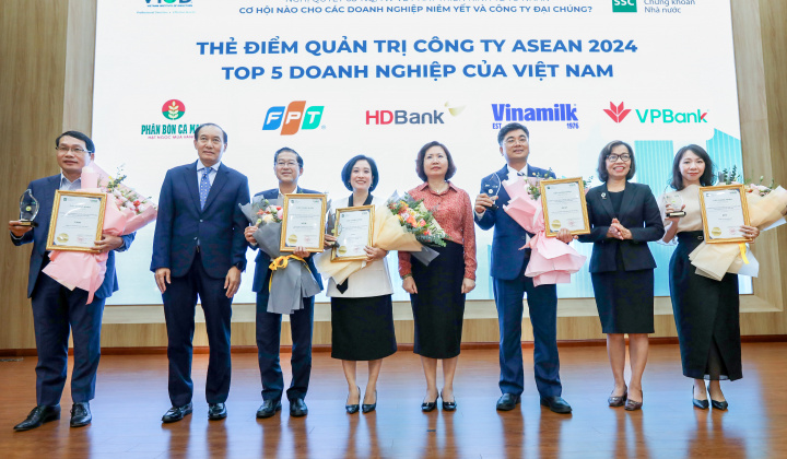 HDBank vào Top 5 doanh nghiệp quản trị công ty hàng đầu Việt Nam