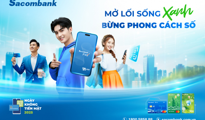 Sacombank lan tỏa thói quen thanh toán số