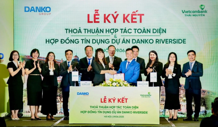 Vietcombank Thái Nguyên ký kết hợp tác toàn diện với Danko Group