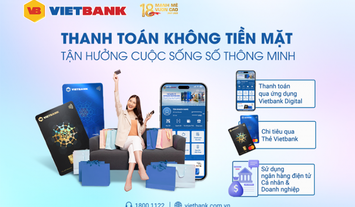 Vietbank thúc đẩy thanh toán không tiền mặt
