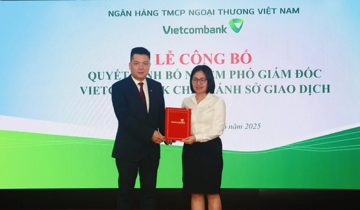 Vietcombank bổ nhiệm Phó Giám đốc chi nhánh Sở Giao dịch