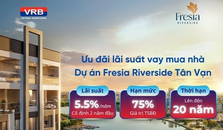 VRB hỗ trợ khách hàng sở hữu căn hộ tại Fresia Riverside