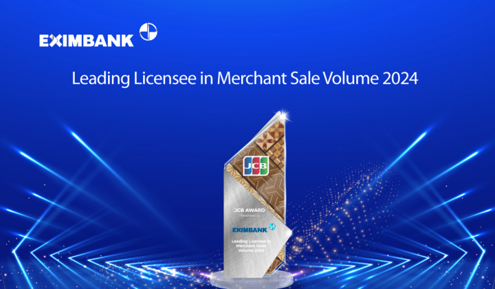 Eximbank dẫn đầu doanh số thanh toán thẻ JCB năm 2024