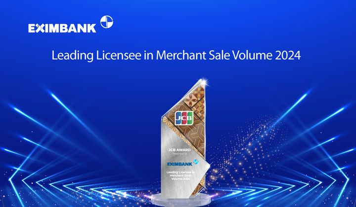 Eximbank dẫn đầu doanh số thanh toán thẻ JCB năm 2024