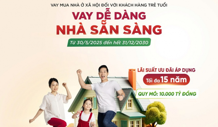 Agribank tung gói tín dụng ưu đãi 10.000 tỷ đồng tiếp sức người trẻ an cư lạc nghiệp