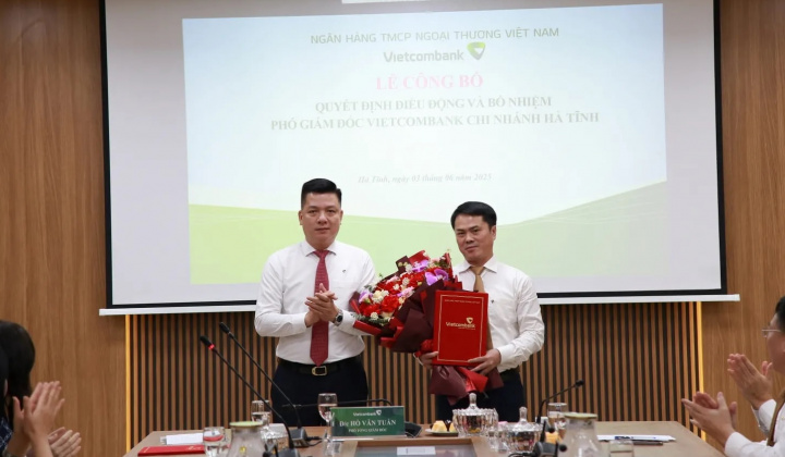 Vietcombank điều động, bổ nhiệm lãnh đạo Chi nhánh Hà Tĩnh