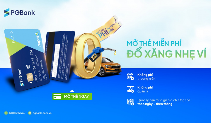 PGBank miễn phí phát hành thẻ F-card từ 4/7/2025