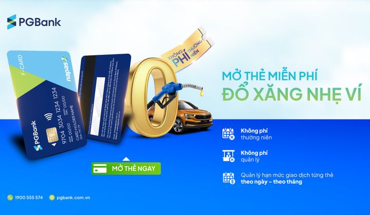 PGBank miễn phí phát hành thẻ F-card từ 4/7/2025