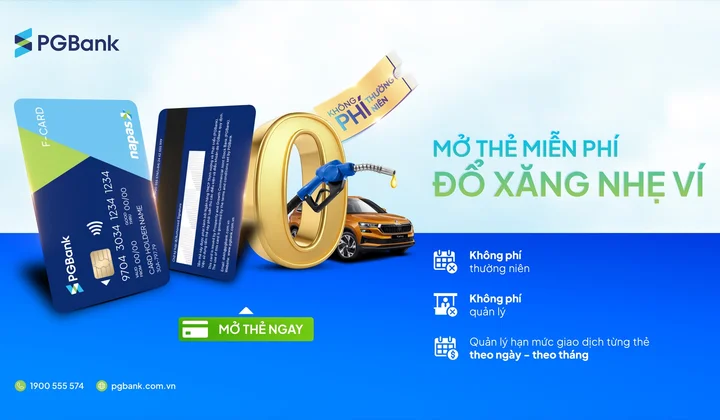 PGBank miễn phí phát hành thẻ F-card từ 4/7/2025