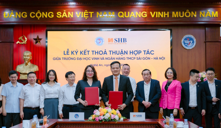 SHB hợp tác Đại học Vinh phát triển nhân tài và tài chính toàn diện