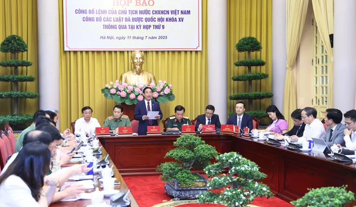 Công bố Lệnh của Chủ tịch nước về Luật sửa đổi, bổ sung một số điều của Luật Các tổ chức tín dụng và 8 luật mới