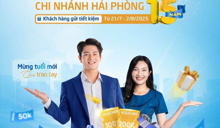 BAOVIET Bank Hải Phòng tặng quà khách gửi tiết kiệm