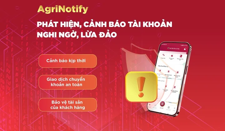 Agribank tăng cường biện pháp bảo vệ tài khoản khách hàng