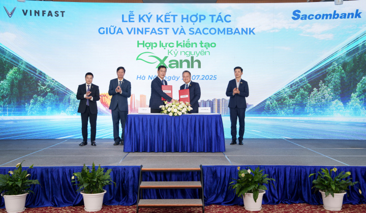 Sở hữu xe điện VinFast dễ dàng với gói vay ưu đãi từ Sacombank