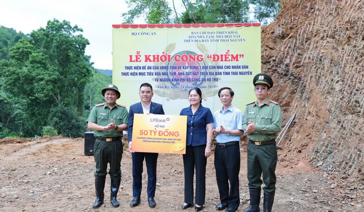 LPBank đóng góp 50 tỷ đồng xây dựng 1.000 căn nhà tại Thái Nguyên