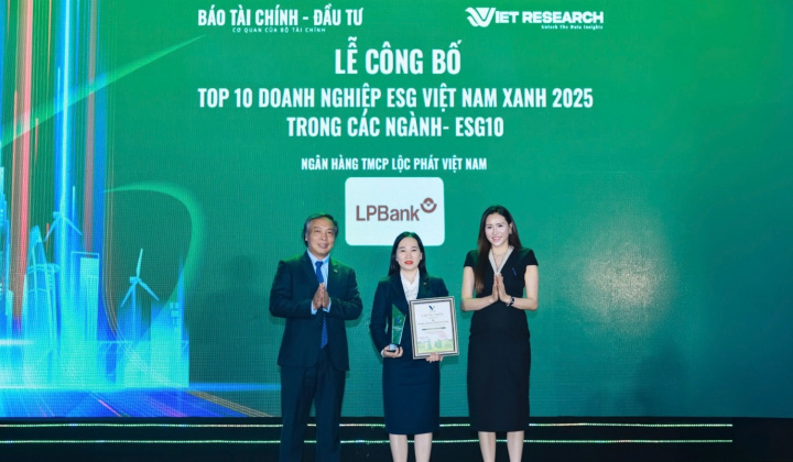 LPBank liên tiếp giành 2 giải thưởng ESG danh giá, khẳng định vị thế tài chính bền vững