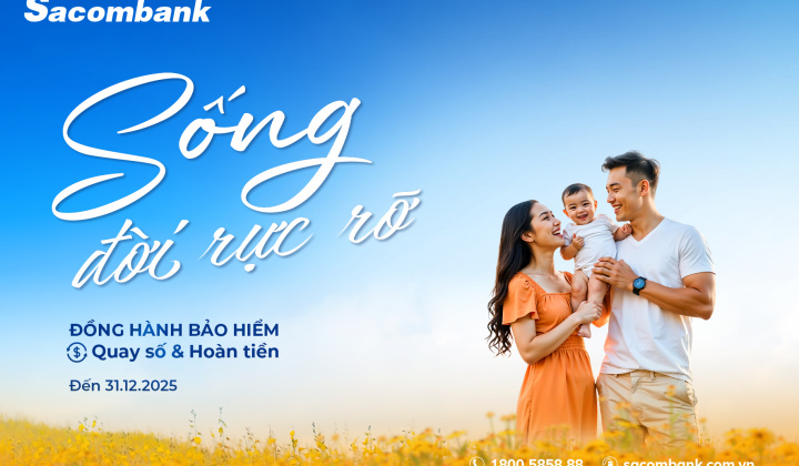Sacombank triển khai ưu đãi bảo hiểm gần 5 tỷ đồng tri ân khách hàng