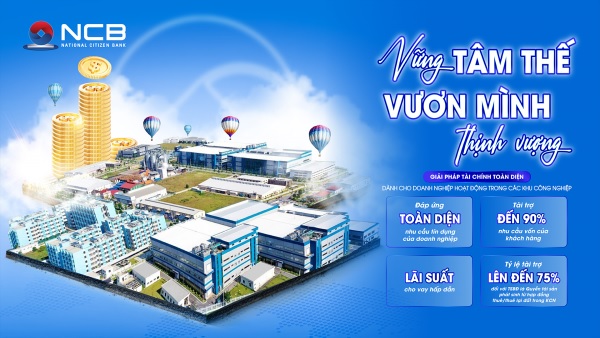 Doanh nghiệp thuộc khu công nghiệp có thêm trợ lực từ NCB