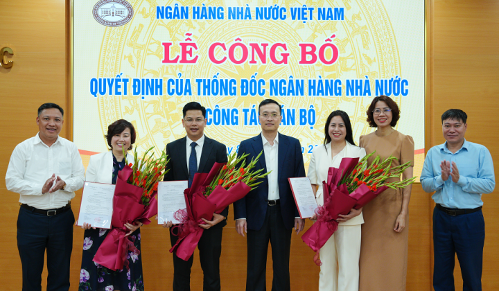 Bổ nhiệm 3 Phó Cục trưởng Cục Quản lý, giám sát tổ chức tín dụng