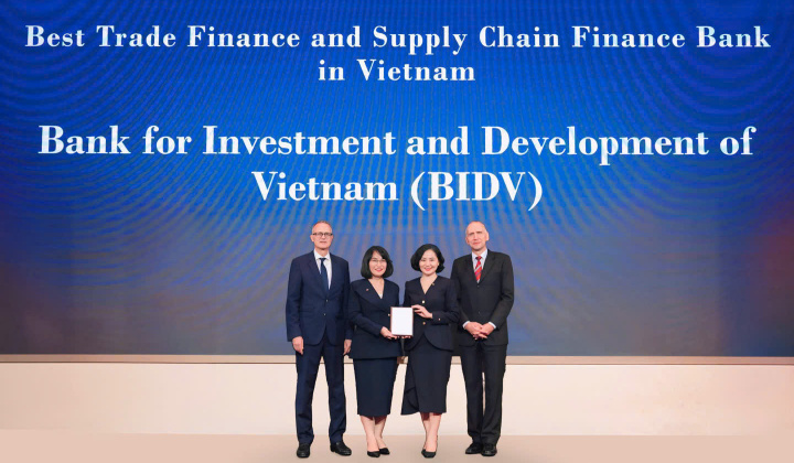 BIDV tiếp tục dẫn đầu Tài trợ thương mại & Chuỗi cung ứng tại Việt Nam