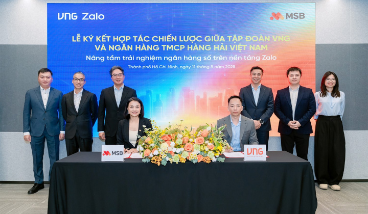 MSB hợp tác VNG nâng tầm trải nghiệm tài chính số