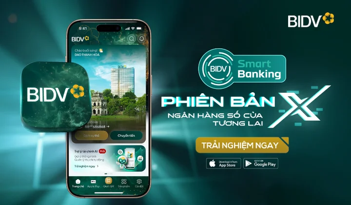 BIDV SmartBanking phiên bản X – dấu ấn tiên phong cùng loạt tính năng mới độc đáo