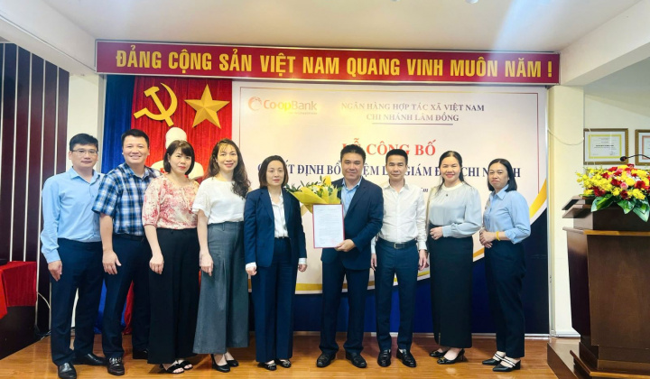 Co-opBank bổ nhiệm lại Giám đốc chi nhánh Lâm Đồng