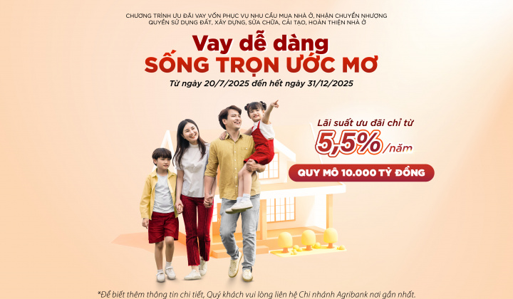 Agribank Announcement: Updates to the preferential Credit Program for individual customers