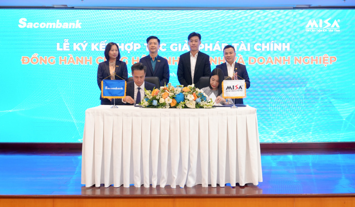 Sacombank bắt tay MISA cung cấp giải pháp tài chính cho khách hàng