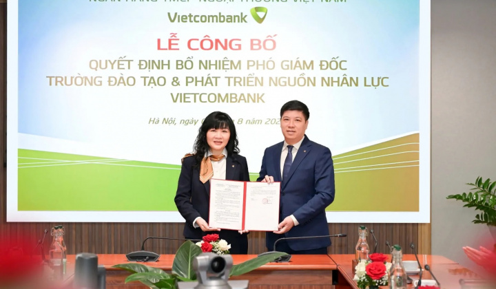 Vietcombank bổ nhiệm Phó Giám đốc Trường Đào tạo và Phát triển nguồn nhân lực