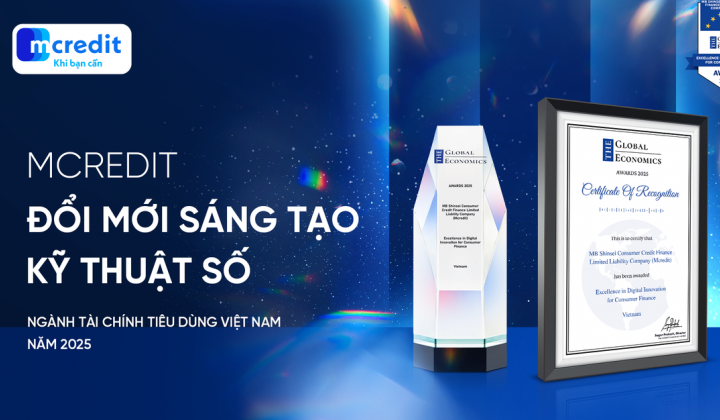 Mcredit được vinh danh 5 năm liên tiếp tại The Global Economics Awards
