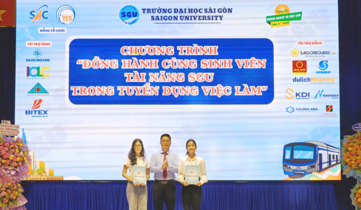SaiGonBank: Nhà tài trợ Vàng "Ngày hội việc làm" tại Đại học Sài Gòn