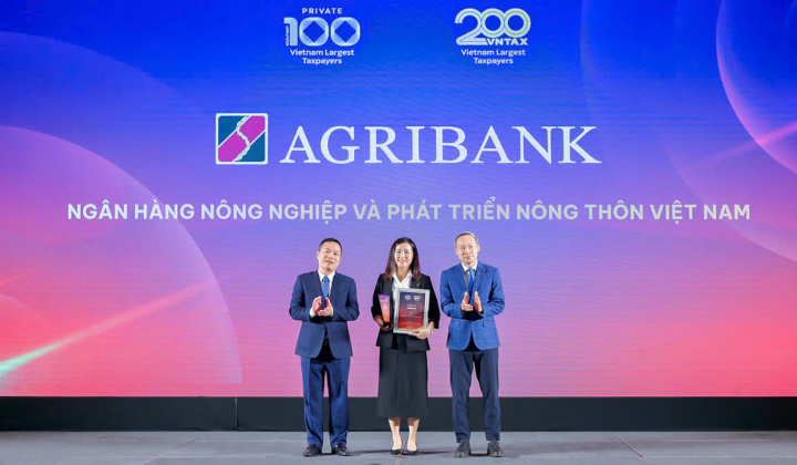 Agribank lọt Top 20 doanh nghiệp nộp ngân sách lớn nhất Việt Nam 2025