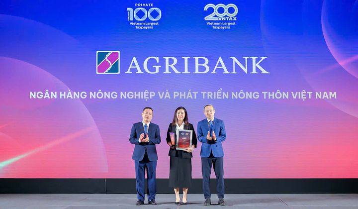 Agribank lọt Top 20 doanh nghiệp nộp ngân sách lớn nhất Việt Nam 2025